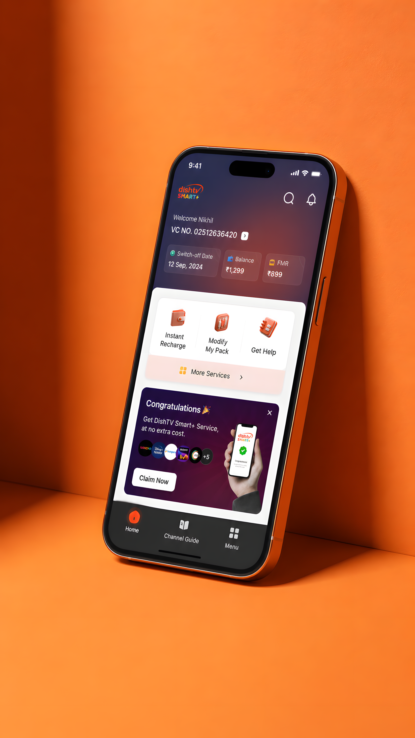 Dish TV — Mobile App Design