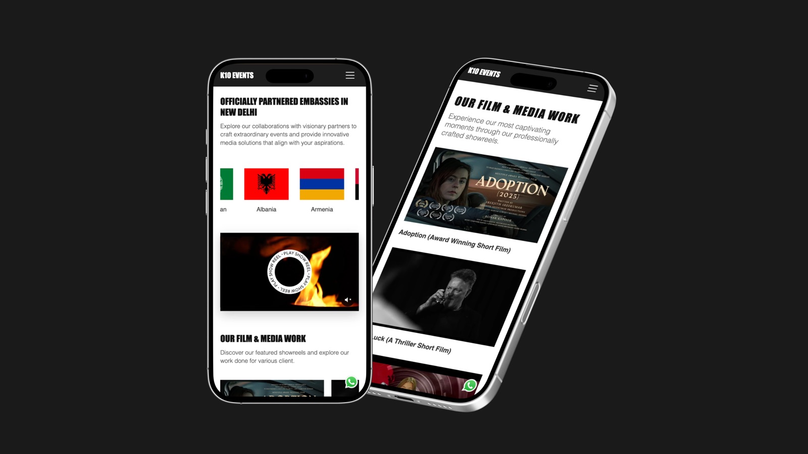 K10 Events Mobile Design